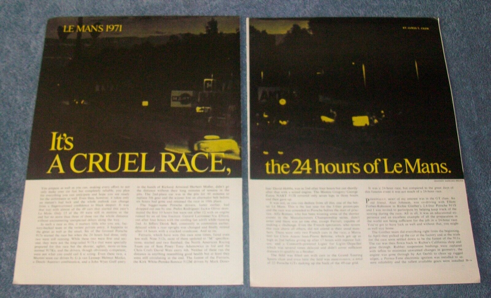 1971 24-Hours of Le Mans Vintage Race Highlights Article \