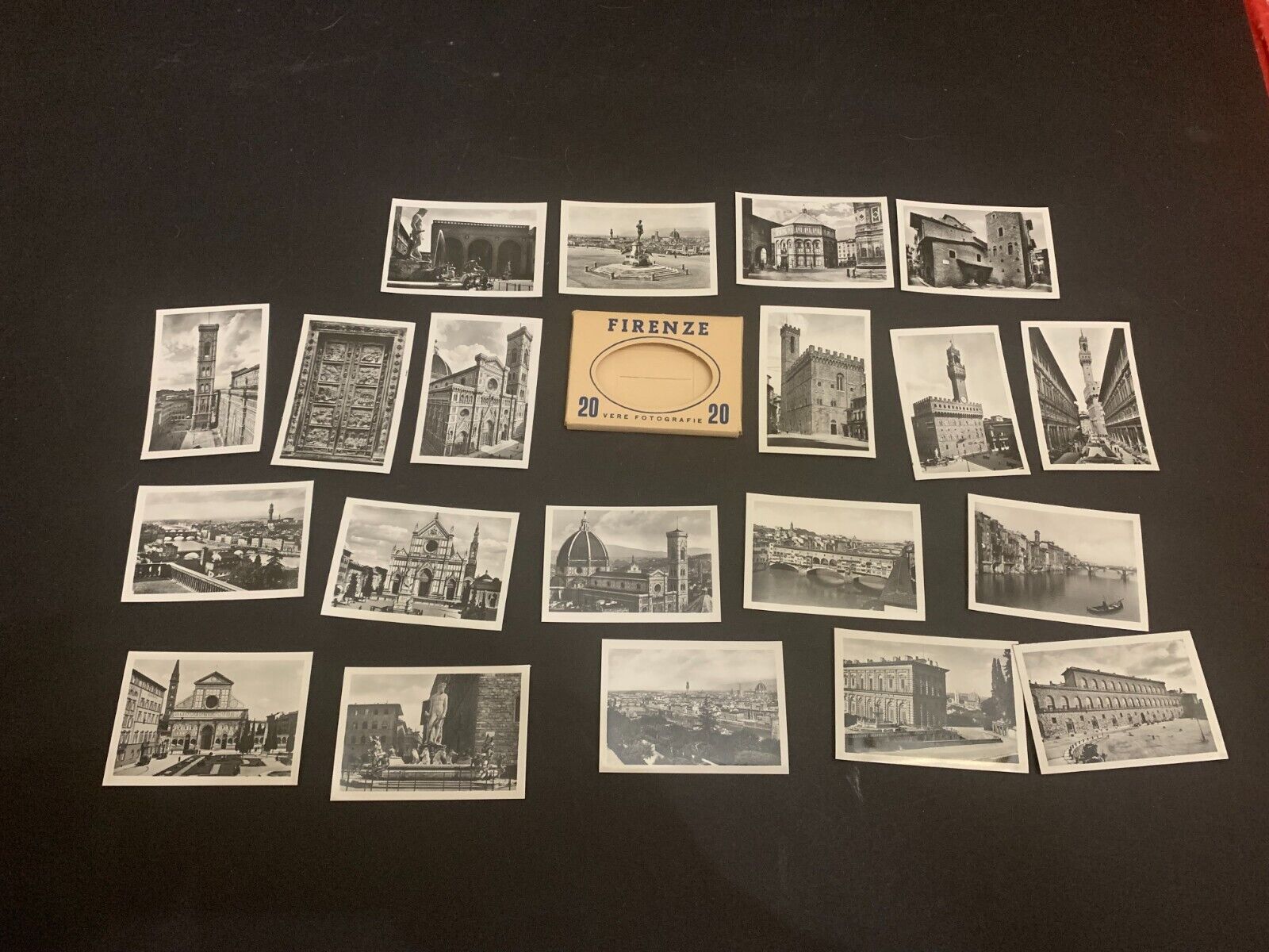 c.1950\'s Firenze Italy 20 Real Photo Postcard Style Souvenir