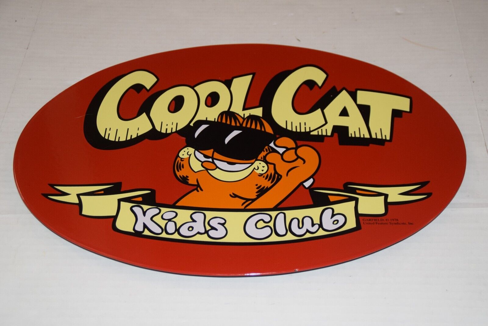 Very Rare GARFIELD COOL CAT KIDS CLUB Metal Sign 20x14\