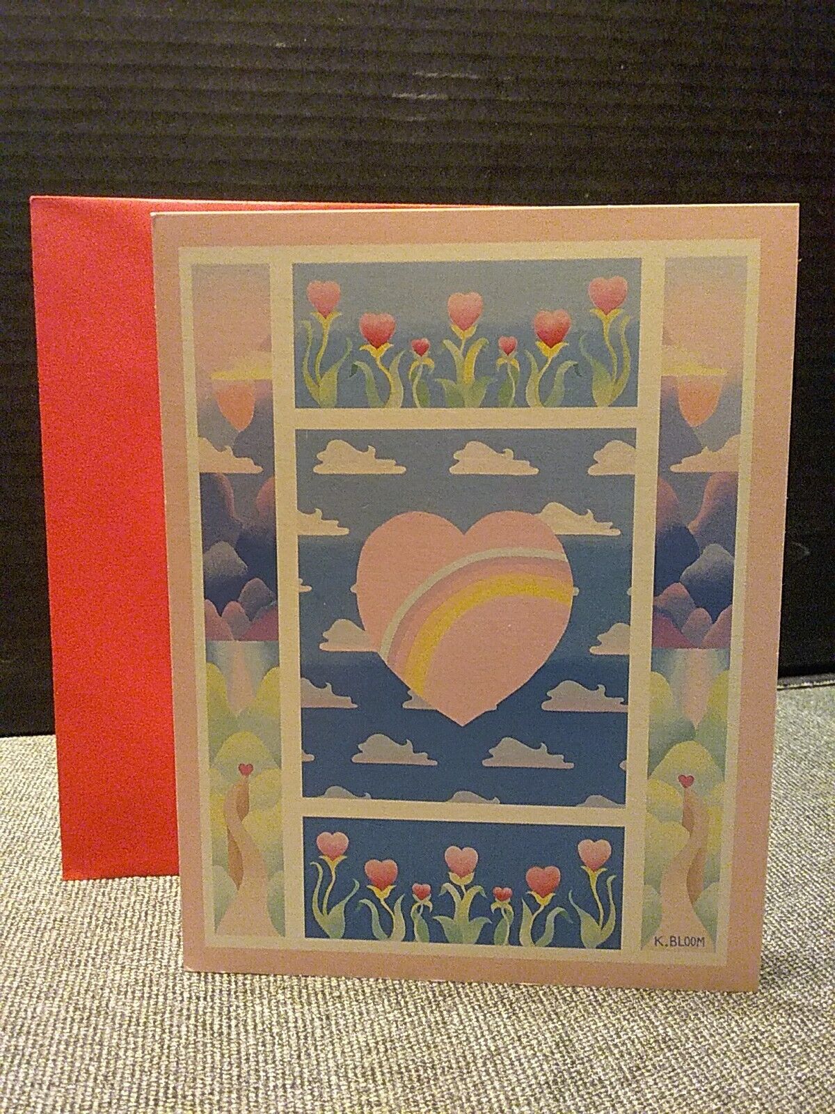 Vtg 1990\'s Valentine Day Card By Renaissance ♡ ENCHANTED HEARTS ♡