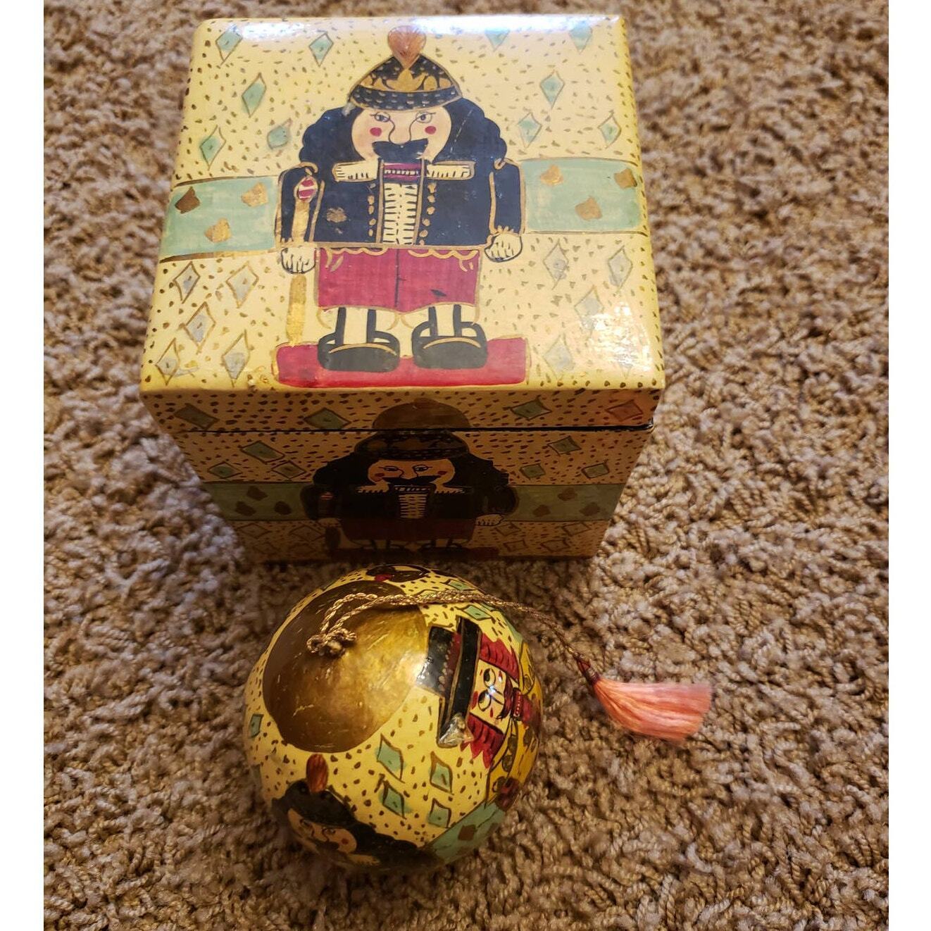 Vintage Nutcracker Decorative Ornament Christmas Tree Decor India with Box