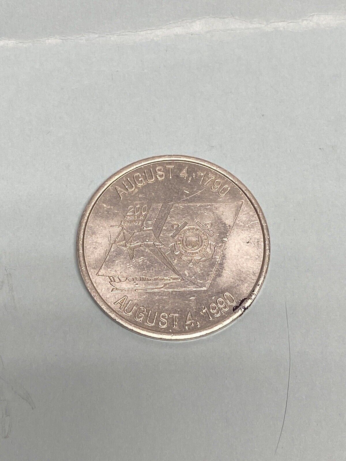JA3111  United States Coastguard 200 Years 1790 -1990 commemorative coin token