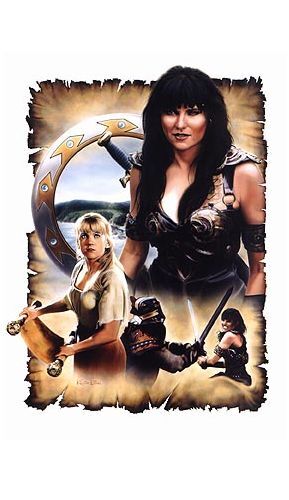 Xena Warrior Princess - Scroll of the Warrior Litho Signed by Lawless & O\'Connor