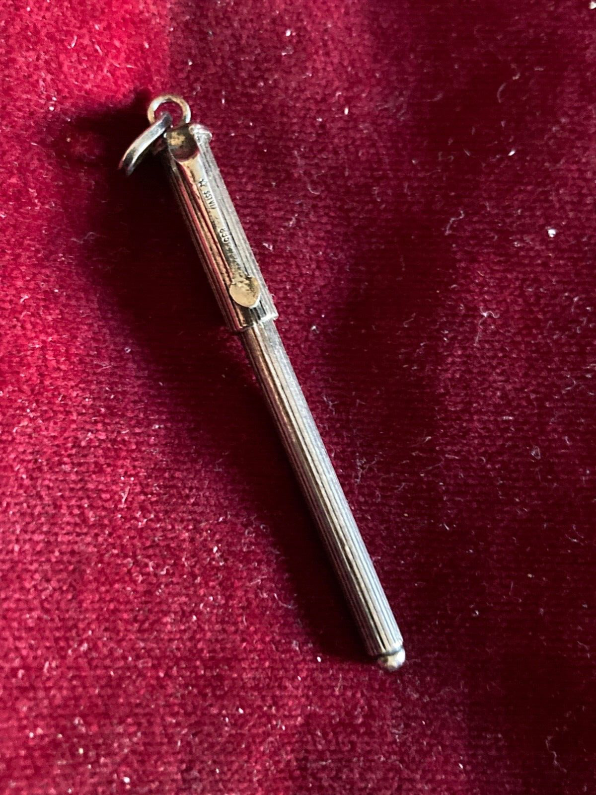RARE VINTAGE MINIATURE SILVER PEN : STUNNING - 835 marked - SPECIAL - 1970's 