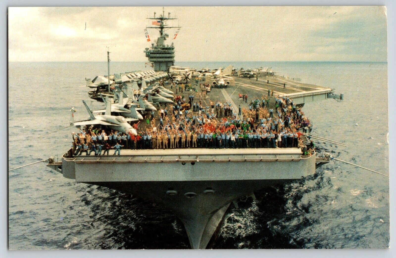 Postcard US Navy Ship - USS Theodore Roosevelt - CVN-71 - Aircraft Carrier