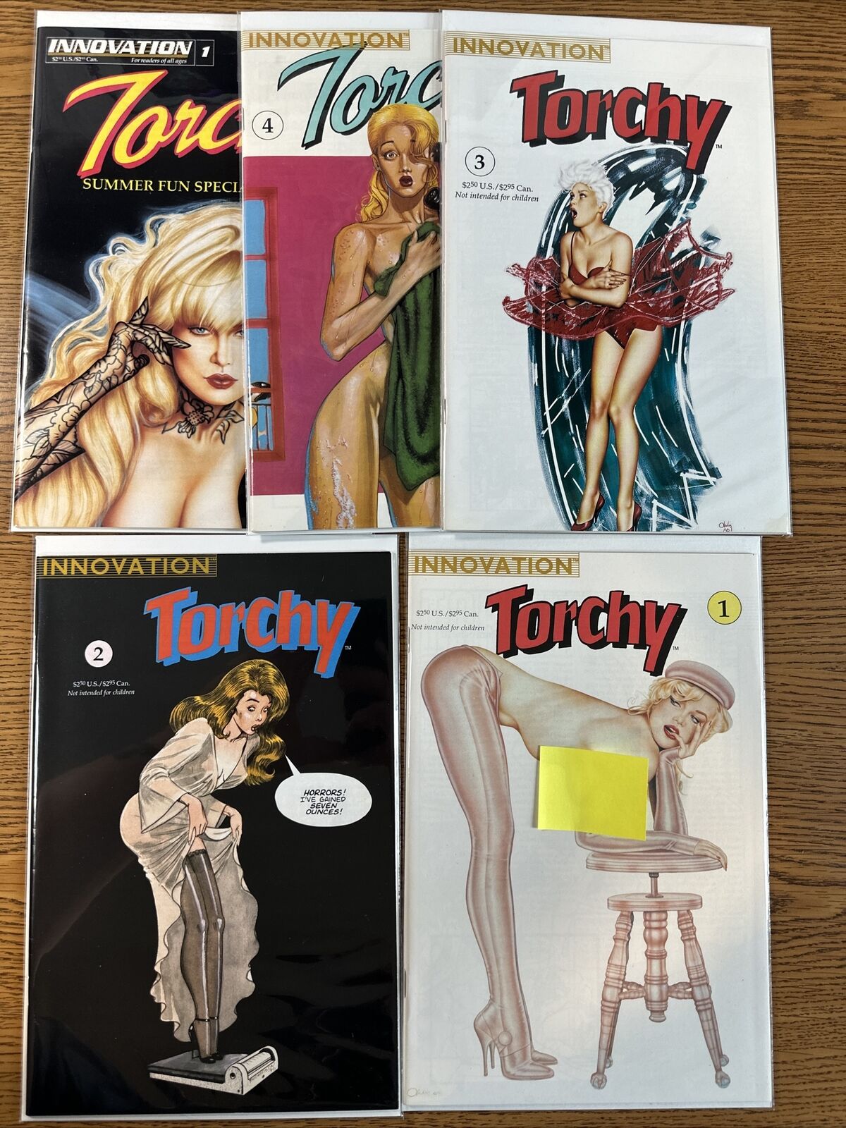 Torchy #1 2 3 4 + Special Lot Run Innovation Comics 1991 Olivia De Berardinis VF