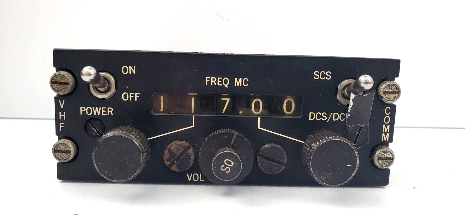 Vintage Aircraft Collins Radio 614U-6 Radio Set Control Panel