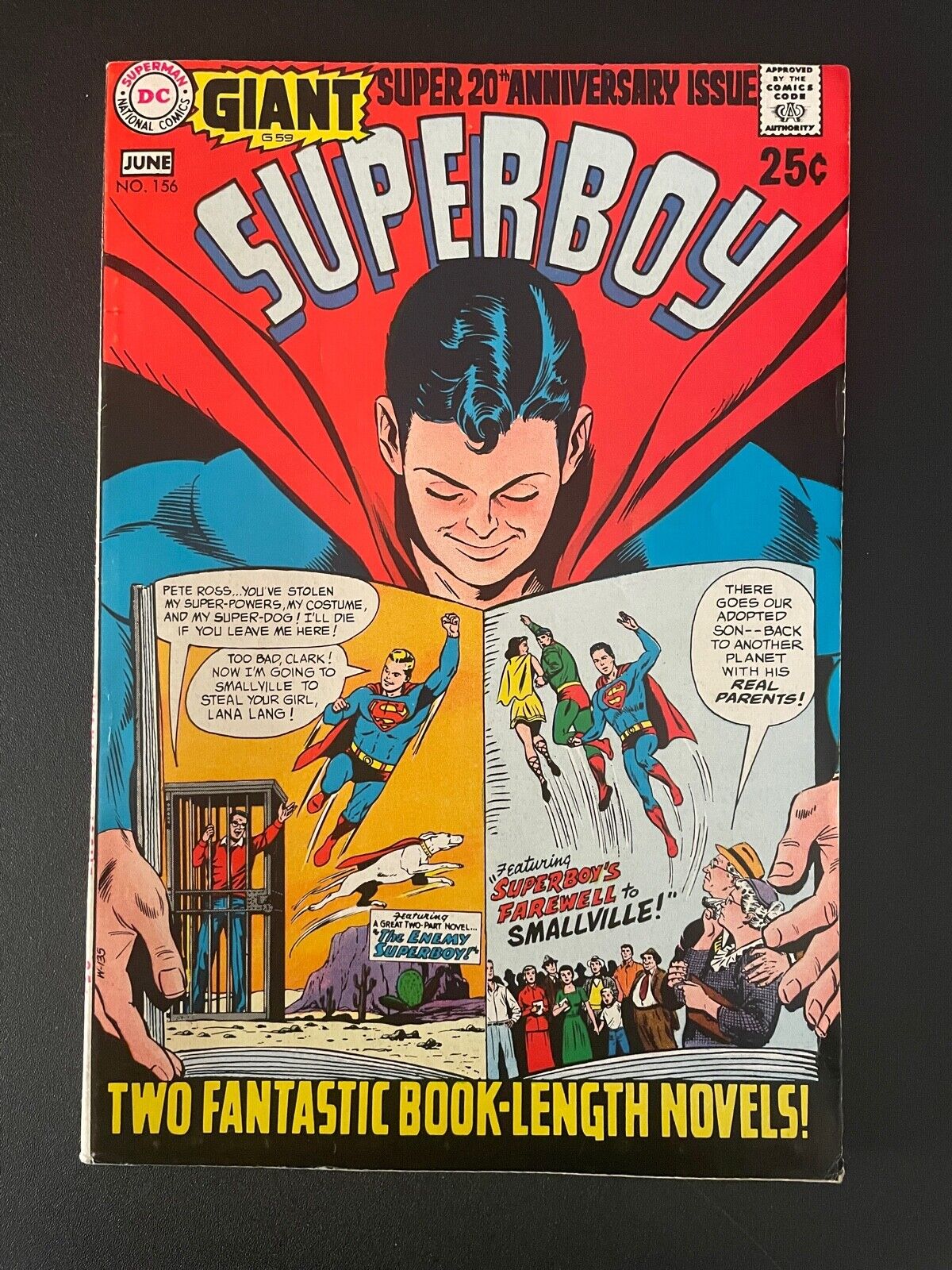 Superboy vol.1 #156 1969 High Grade 7.5 DC Comic Book D41-58