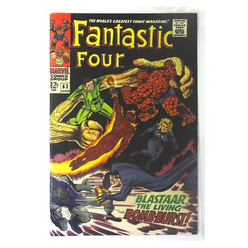 Fantastic Four (1961 series) #63 in Fine + condition. Marvel comics [k\\