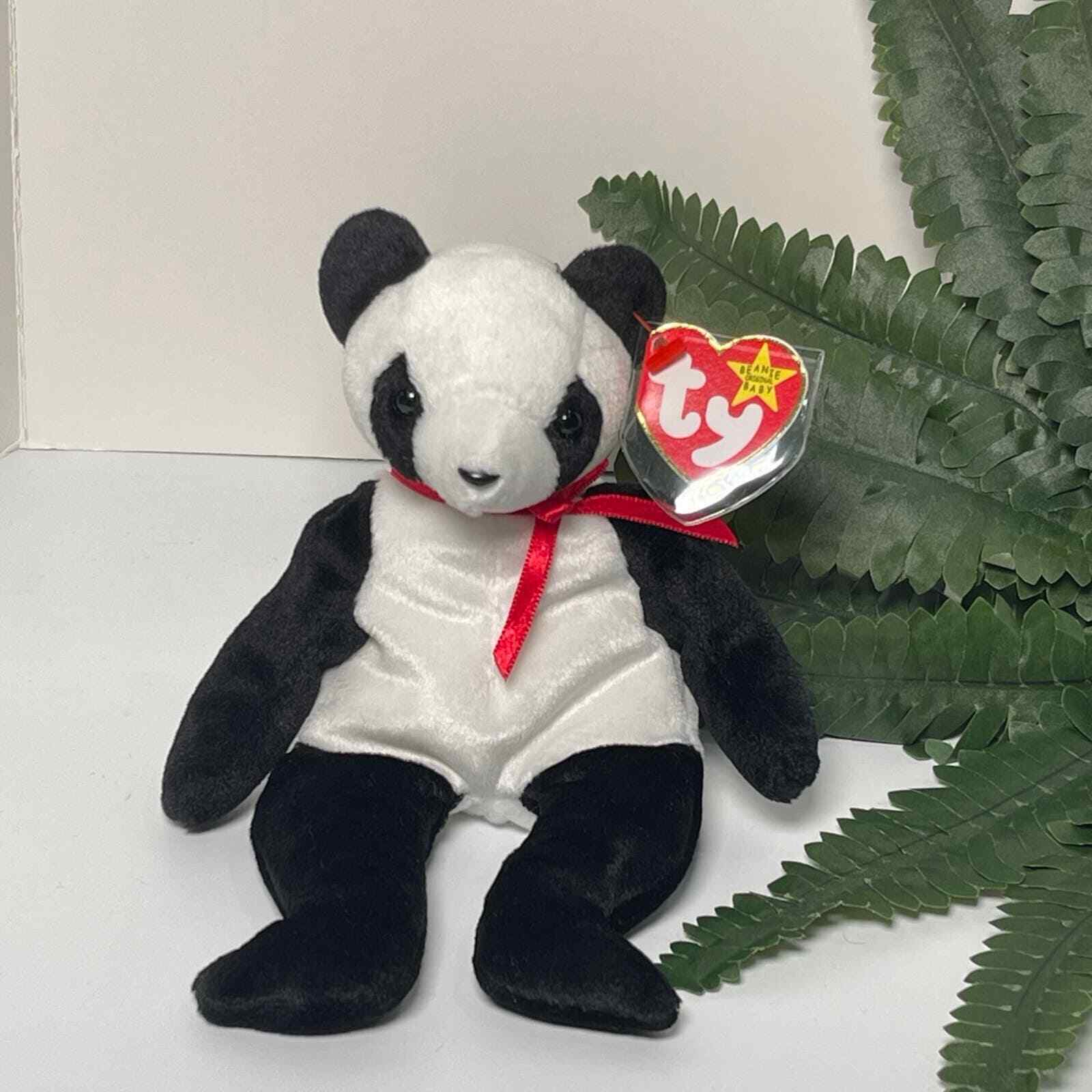 Fortune The Panda Vintage Rare TY Beanie Babies With Tag