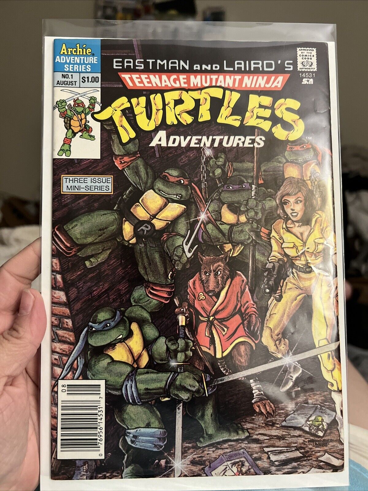 Teenage Mutant Ninja Turtles Adventures Issue #1- 1988 1 Of 3 Mini Series Rare