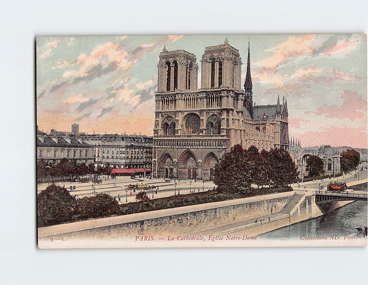 Postcard Cathédrale Notre-Dame de Paris Paris France
