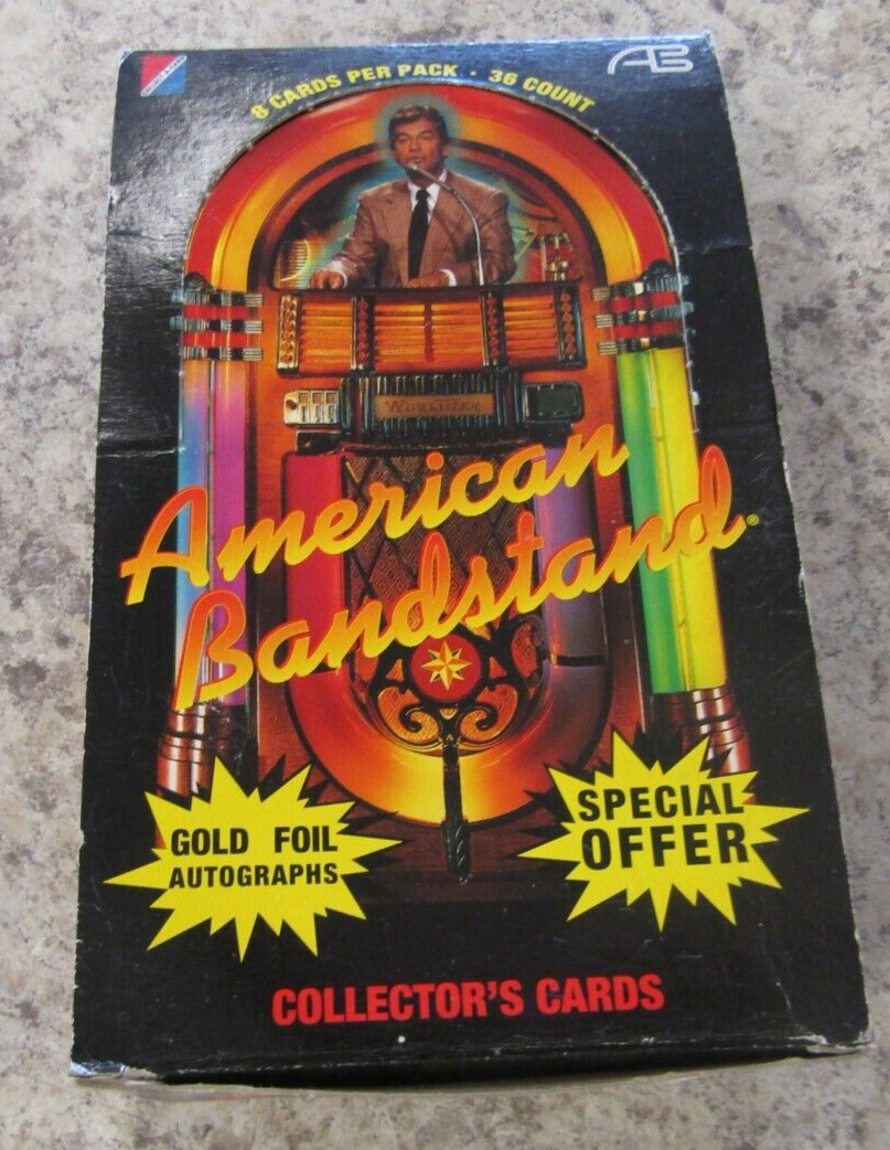 1993 Collect-A-Card American Bandstand Trading Cards Box w/ 35 packs -Autographs