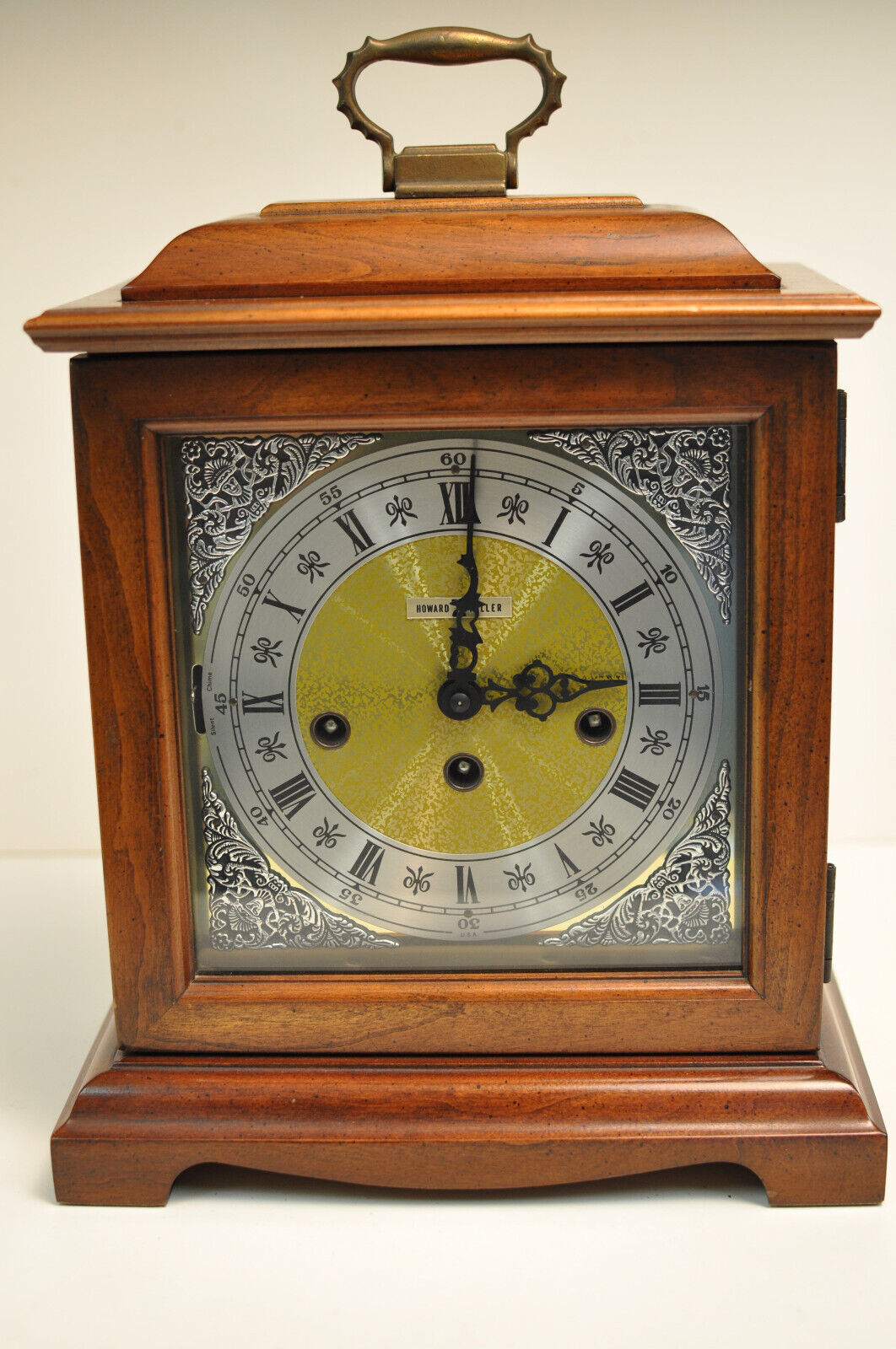 1989 Vintage Howard Miller Mantle Clock 340-020, West German Movement  - Repair