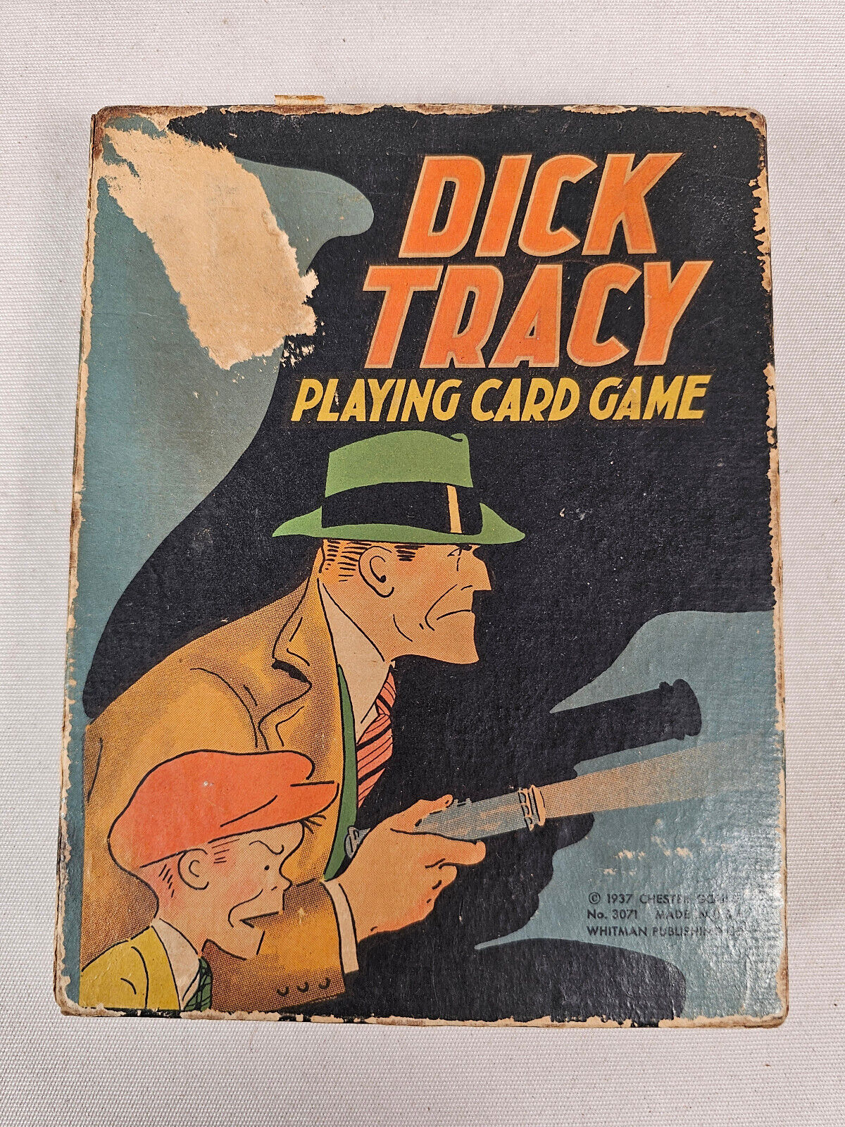 1937 Vintage Complete DICK TRACY Playing Card Game #3071 • Whitman Publishing Co
