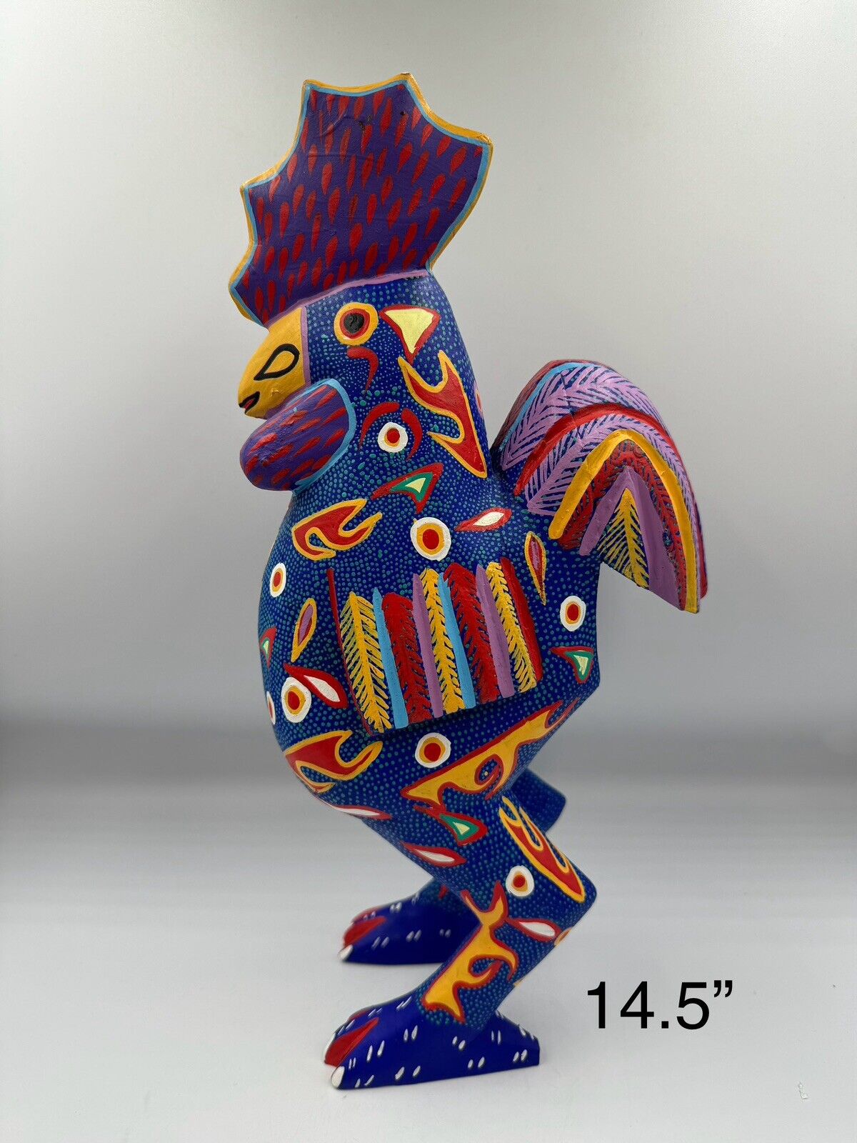 Oaxacan Alebrije Mexico Folk Art Hand Made Painted Figurine Signed Teresa Armas