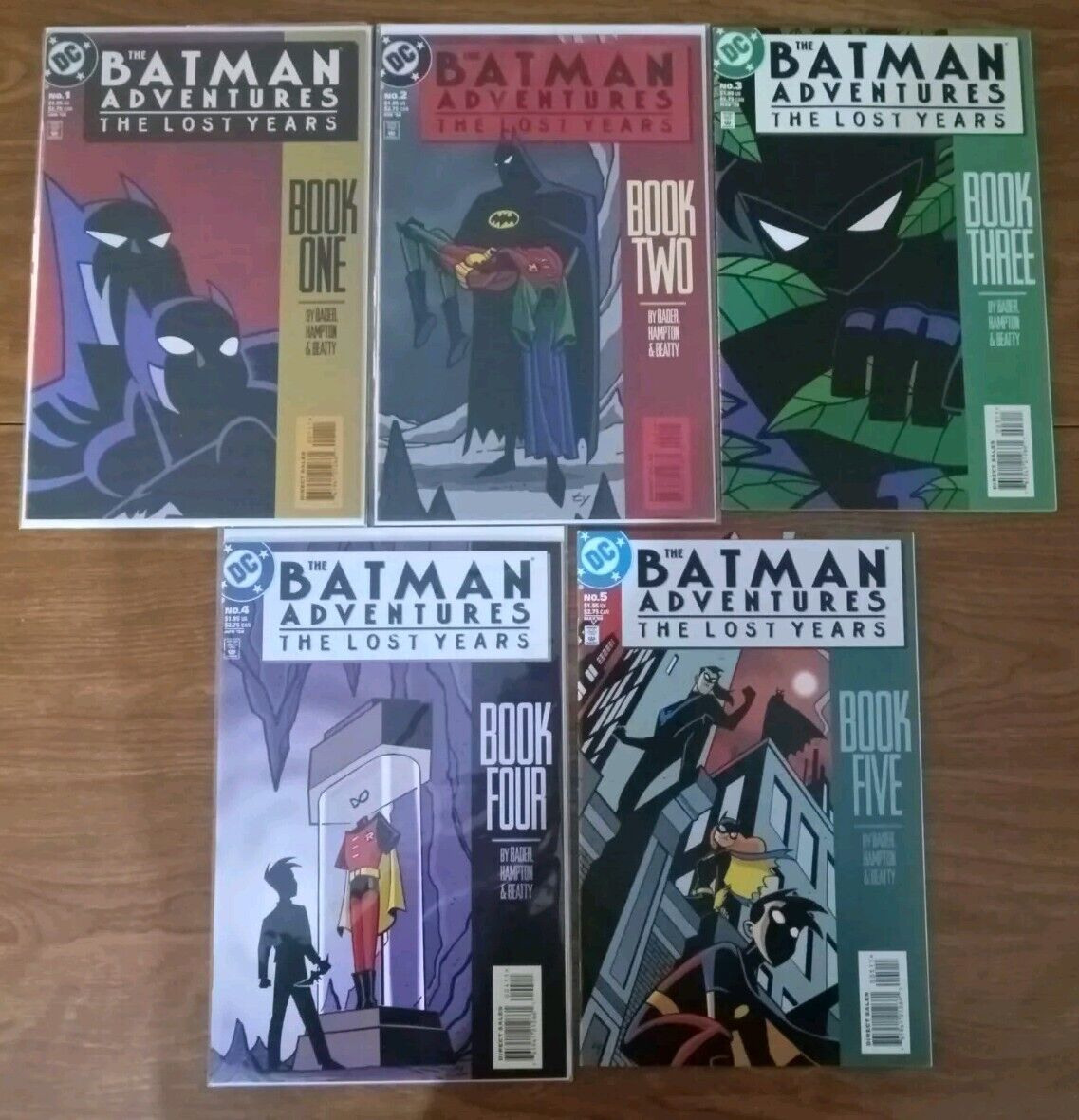 BATMAN ADVENTURES THE LOST YEARS 1-5  ANIMATED 1998 Complete Series 1 2 3 4 5