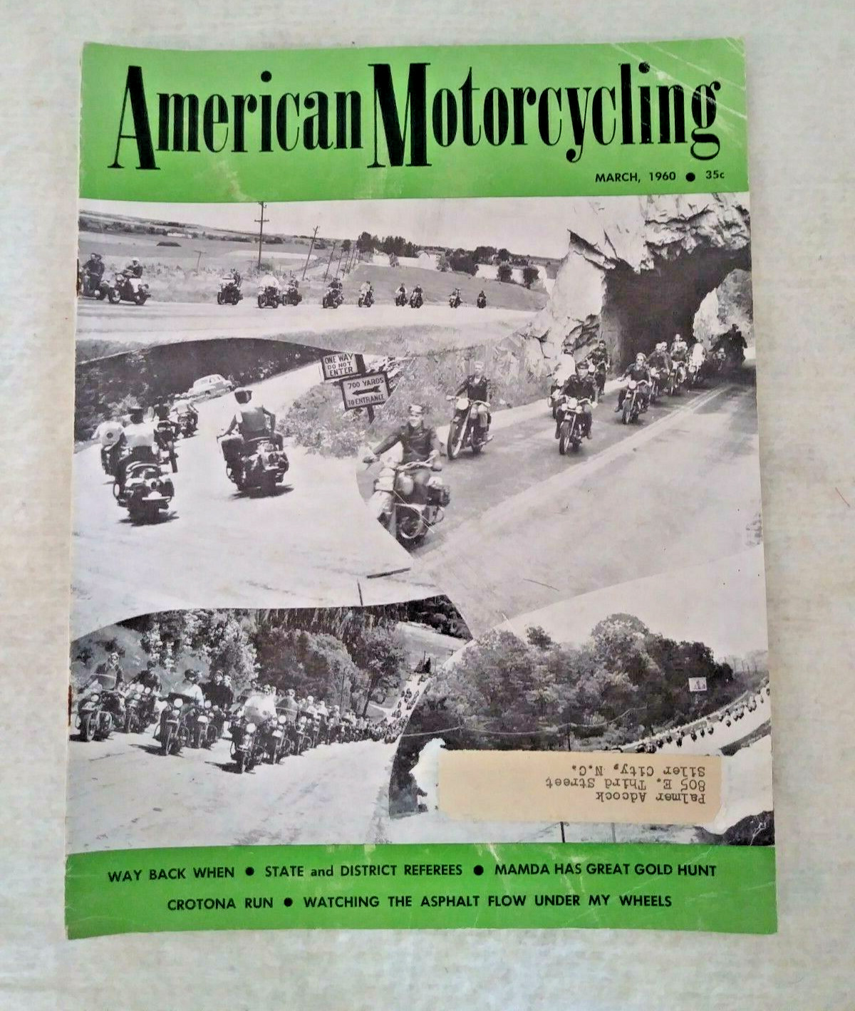 VINTAGE AMERICAN MOTORCYCLING MAGAZINE MARCH 1960 MOTORCYCLE HARLEY BERLINER