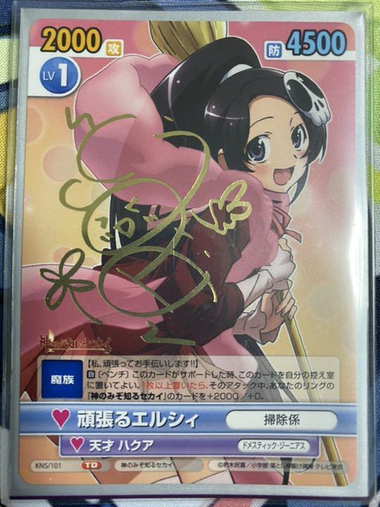 Victory Spark Hard Elsie Autograph Card Kanae Ito The World God Only Knows Game
