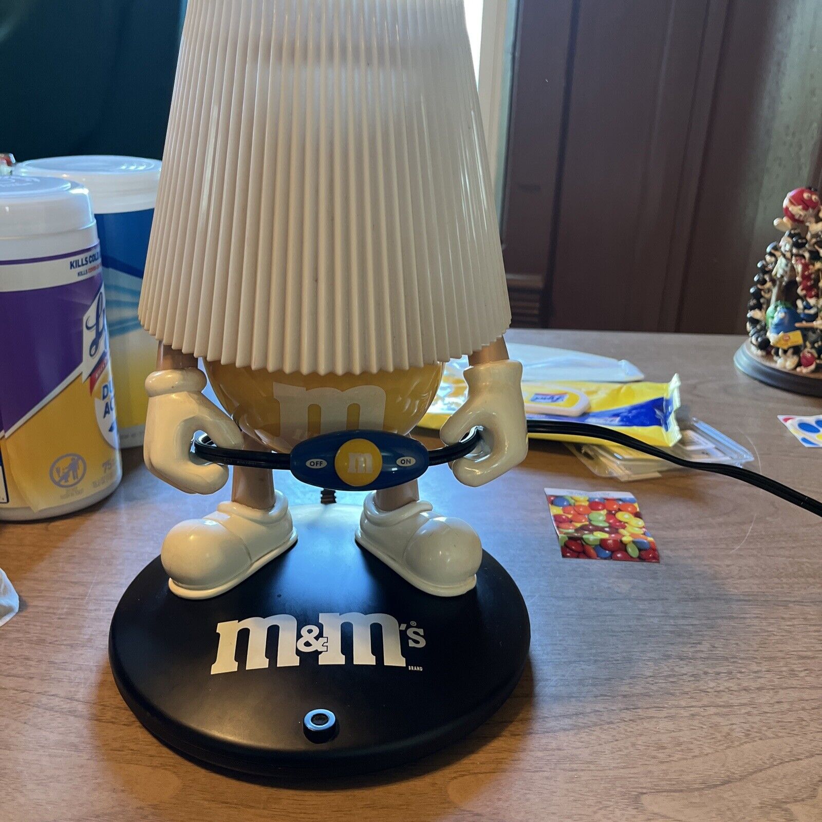M&Ms RARE LampShade Lamp Voice Activated