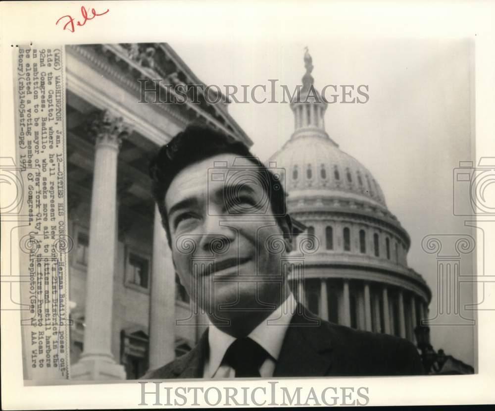 1971 Press Photo Herman Badillo is the first Puerto Rican elected to Congress