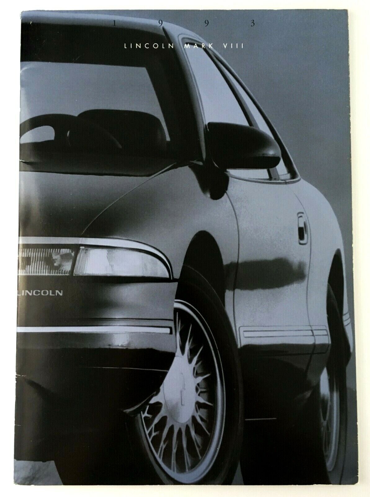 1993 Lincoln Mark VIII Showroom Sales Booklet Dealership Auto Car Brochure Vtg