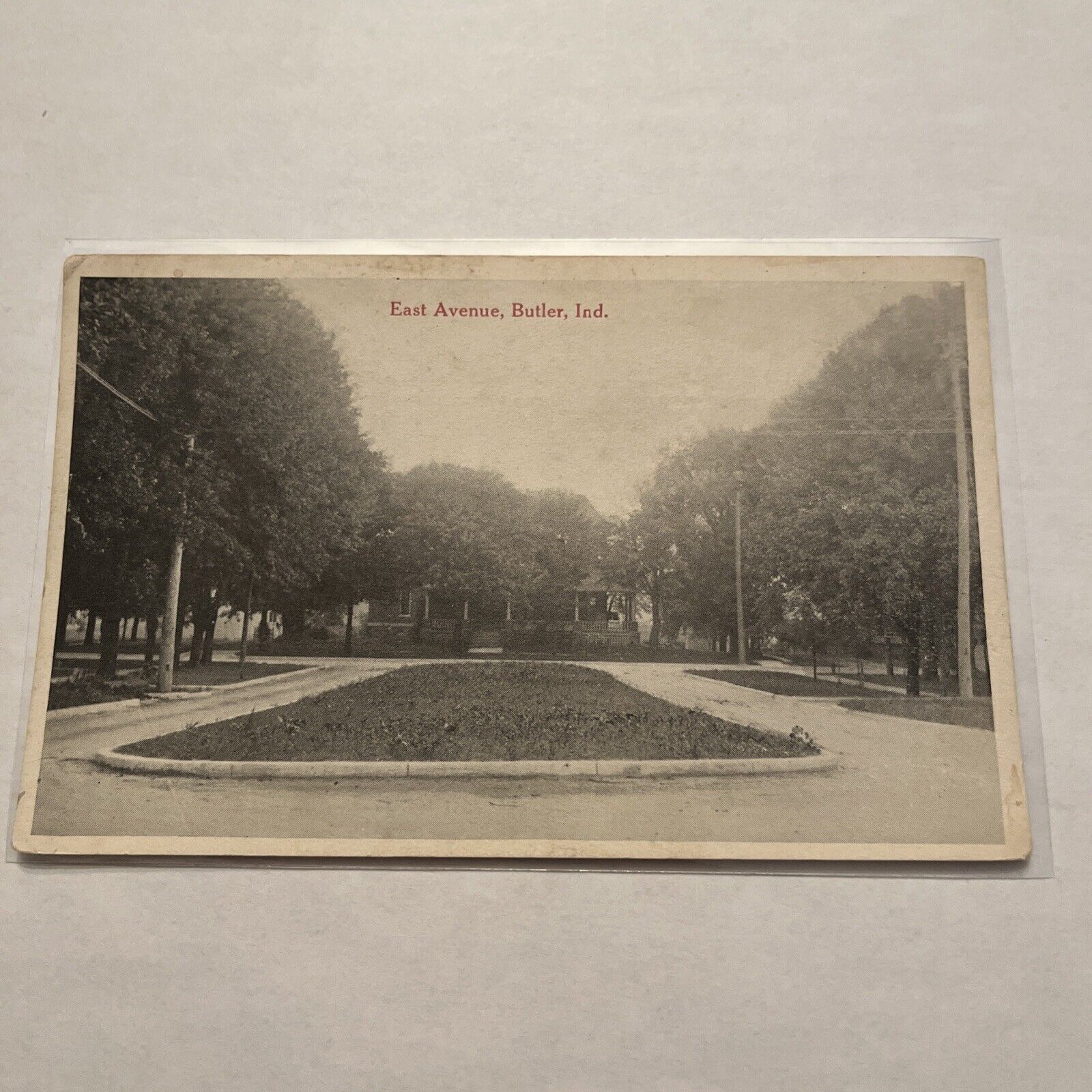 East Avenue, Butler, Indiana Postcard - 1916