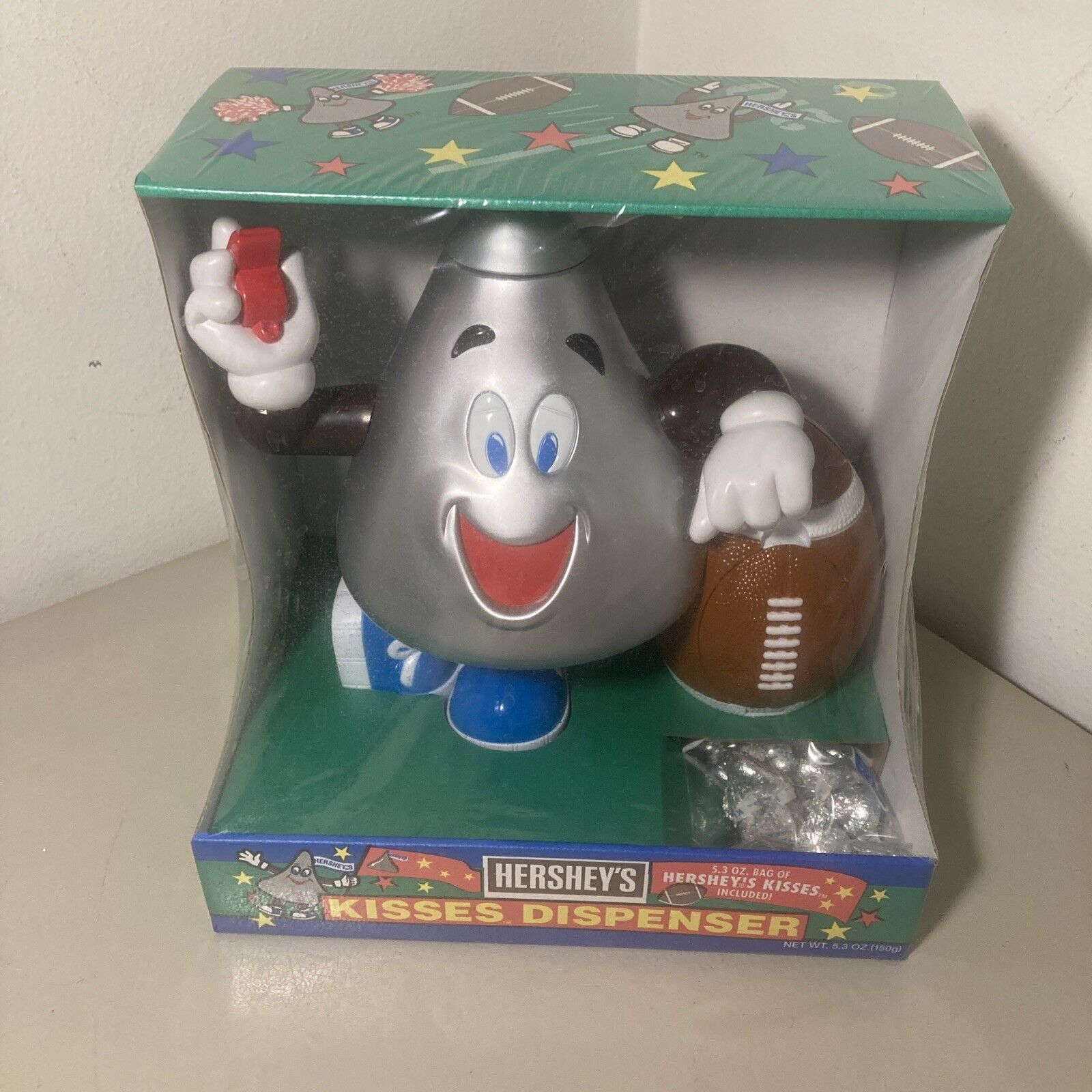 Hershey’s Kisses Dispenser Football Collectible Candy Dispenser SHIP FREE