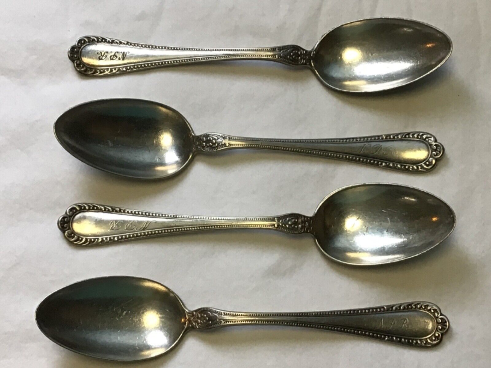 NORTHERN PACIFIC RAILROAD LOT OF 4 SPOONS GORHAM 1896