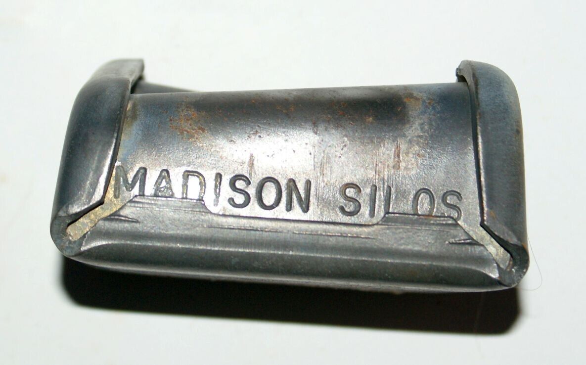 Vintage MADISON SILO Ring Band Clamp Lug Old Farm Storage wrench interest