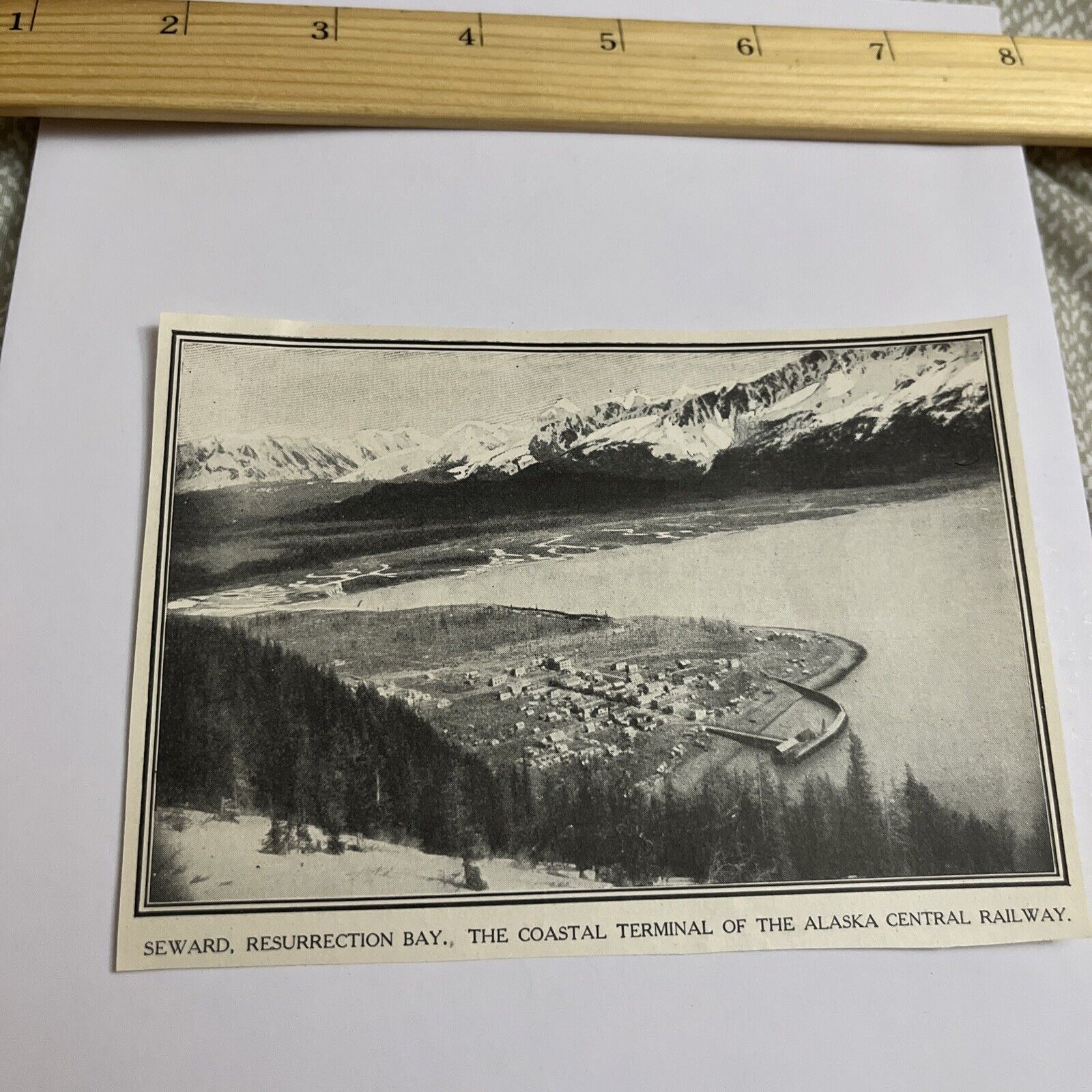 Antique 1909 Image: Seward AK Resurrection Bay Terminal Alaska Central Railway