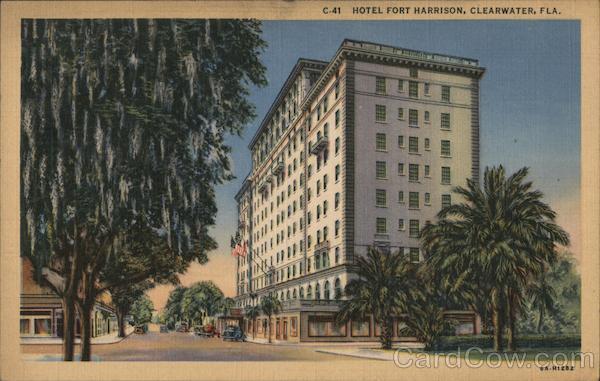 Clearwater,FL Hotel Fort Harrison Pinellas County Florida Sun News Co. Postcard