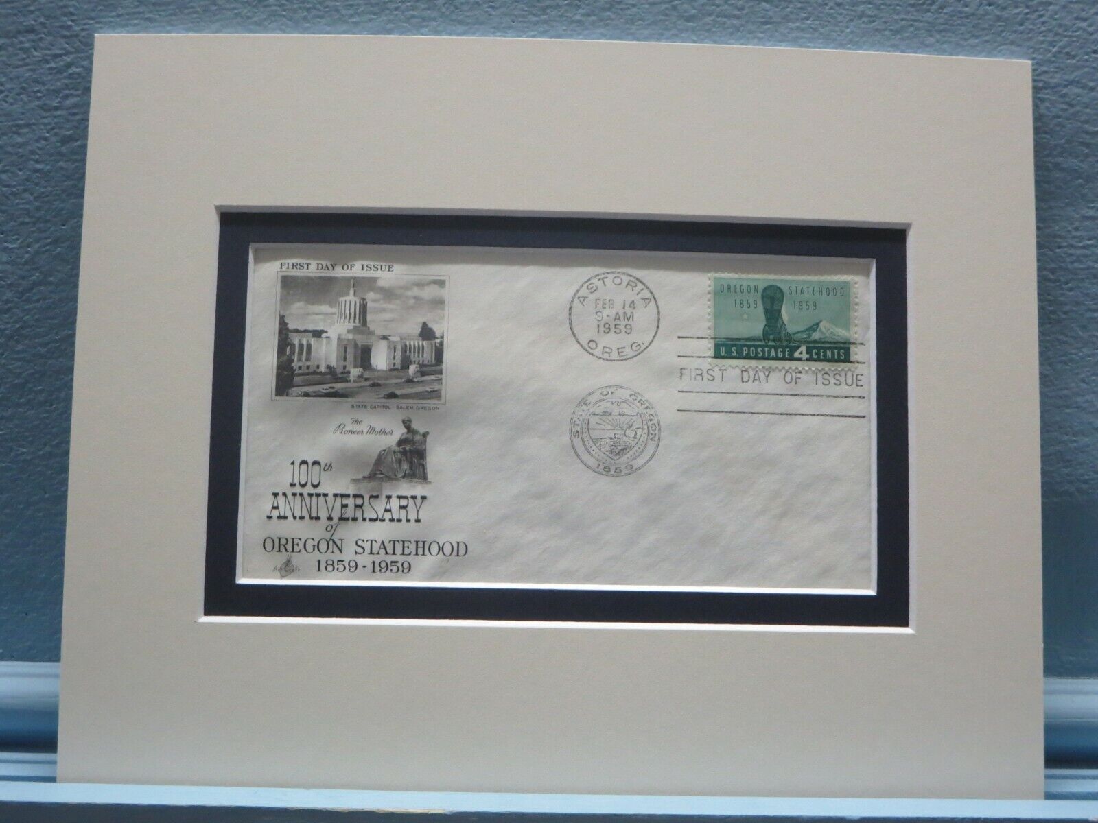 Oregon Joins the Union  & First Day Cover for Oregon Statehood