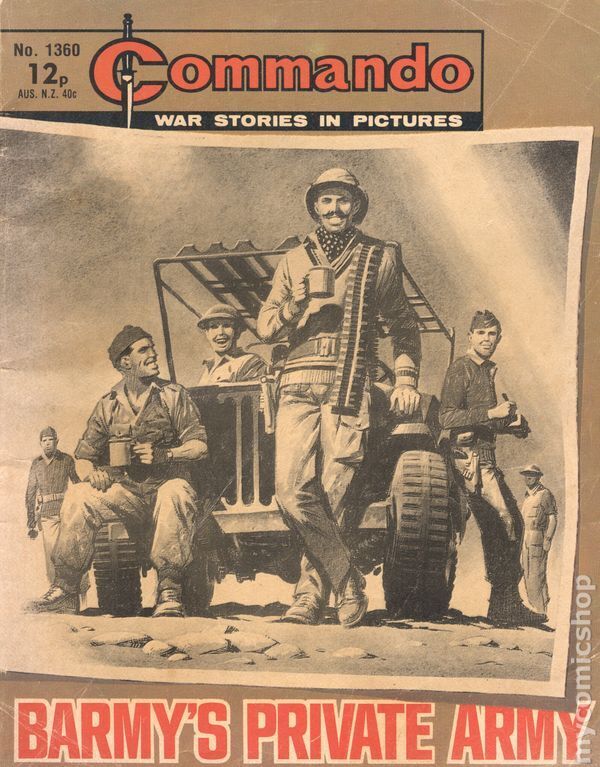 Commando War Stories in Pictures #1360 VG 1979 Stock Image Low Grade