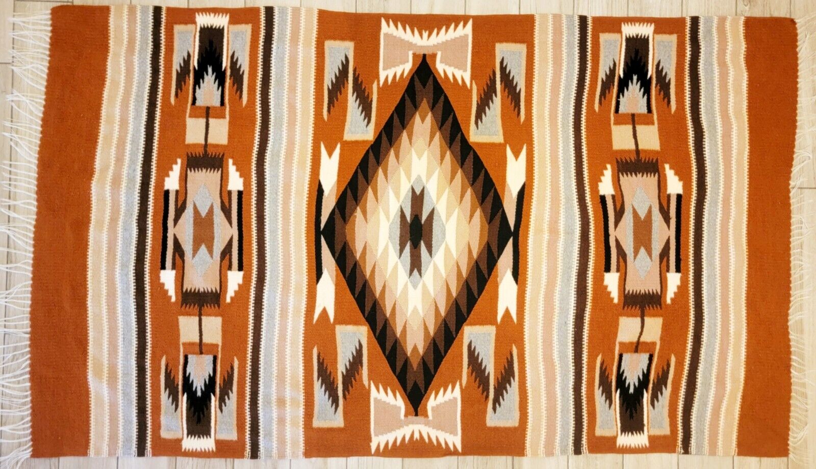 STUNNING Large Antique Navajo Styled Rug / Blanket, Vibrant Pattern