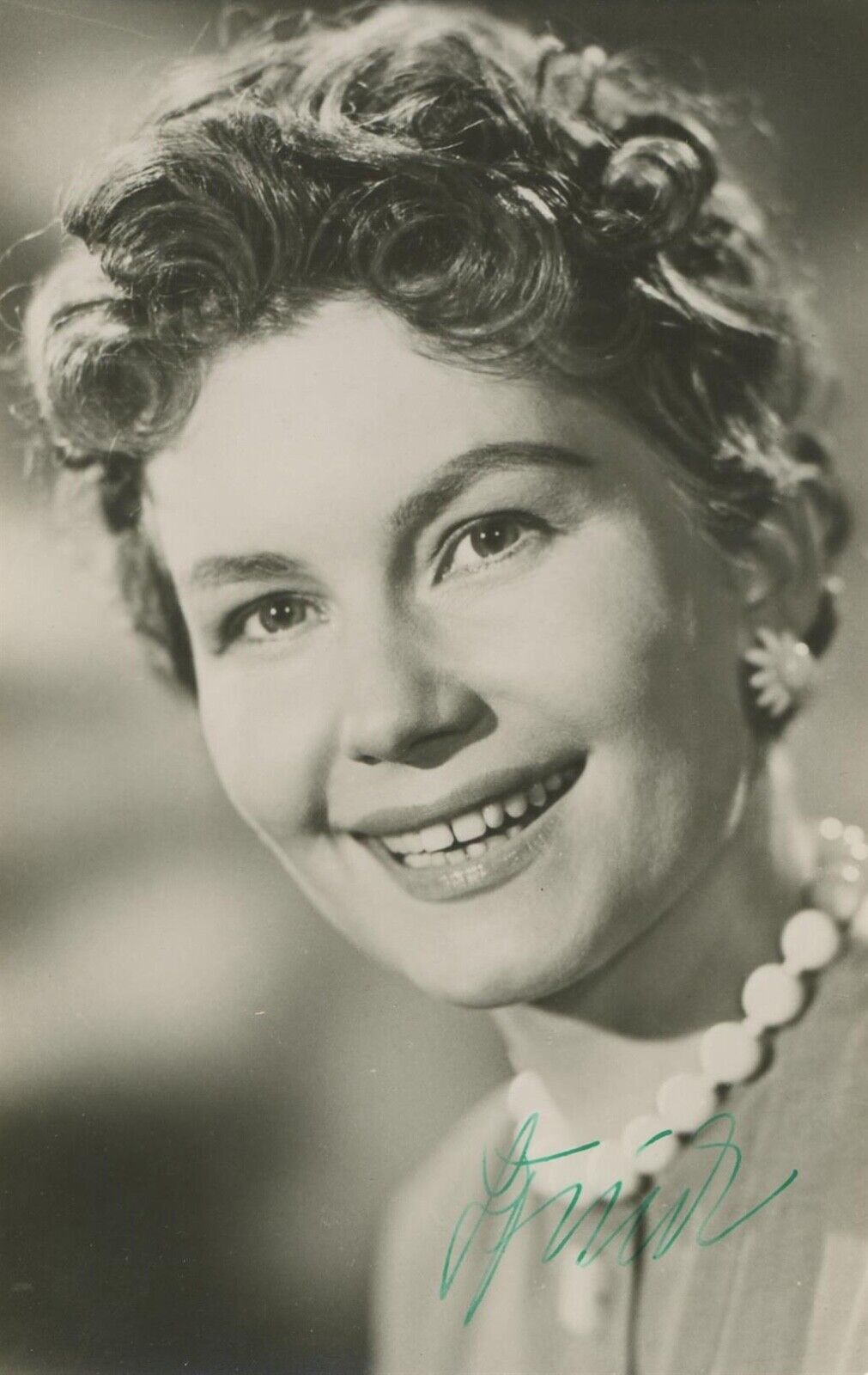 Lore Frisch- Signed Vintage Photograph (German Actress)