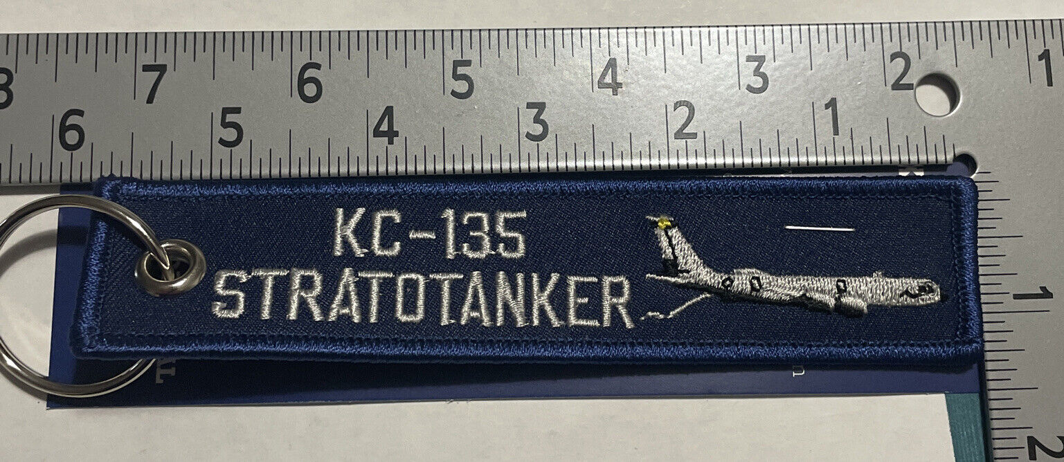 KC-135 Stratotanker Blue Keychain Altus AFB - New