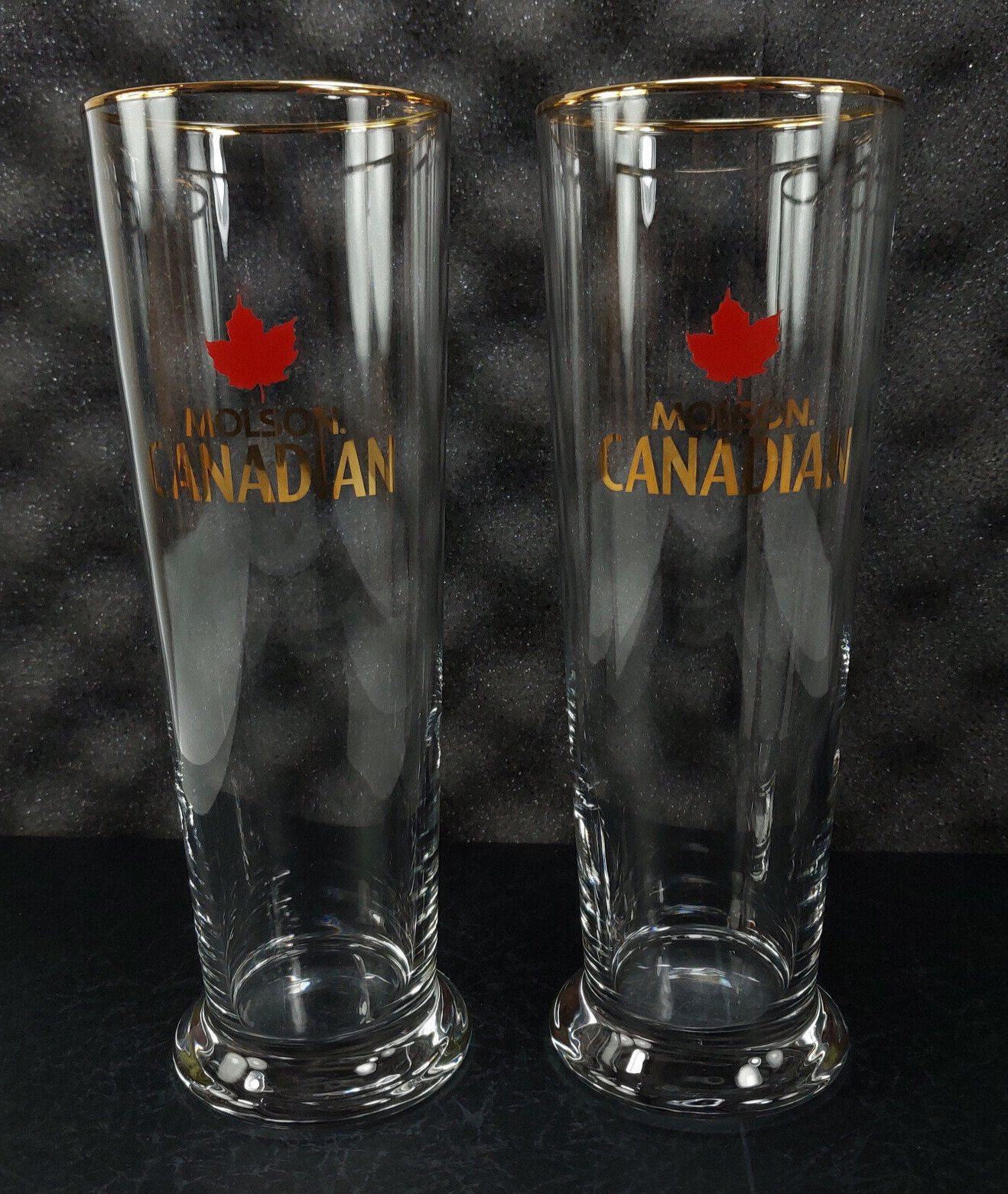 Molson Canadian Beer Glass Set Tall 8\