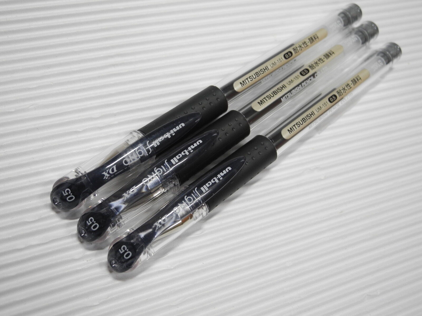 10pcs Uni-Ball Signo DX UM-151 0.5mm roller ball pen Black(Japan)