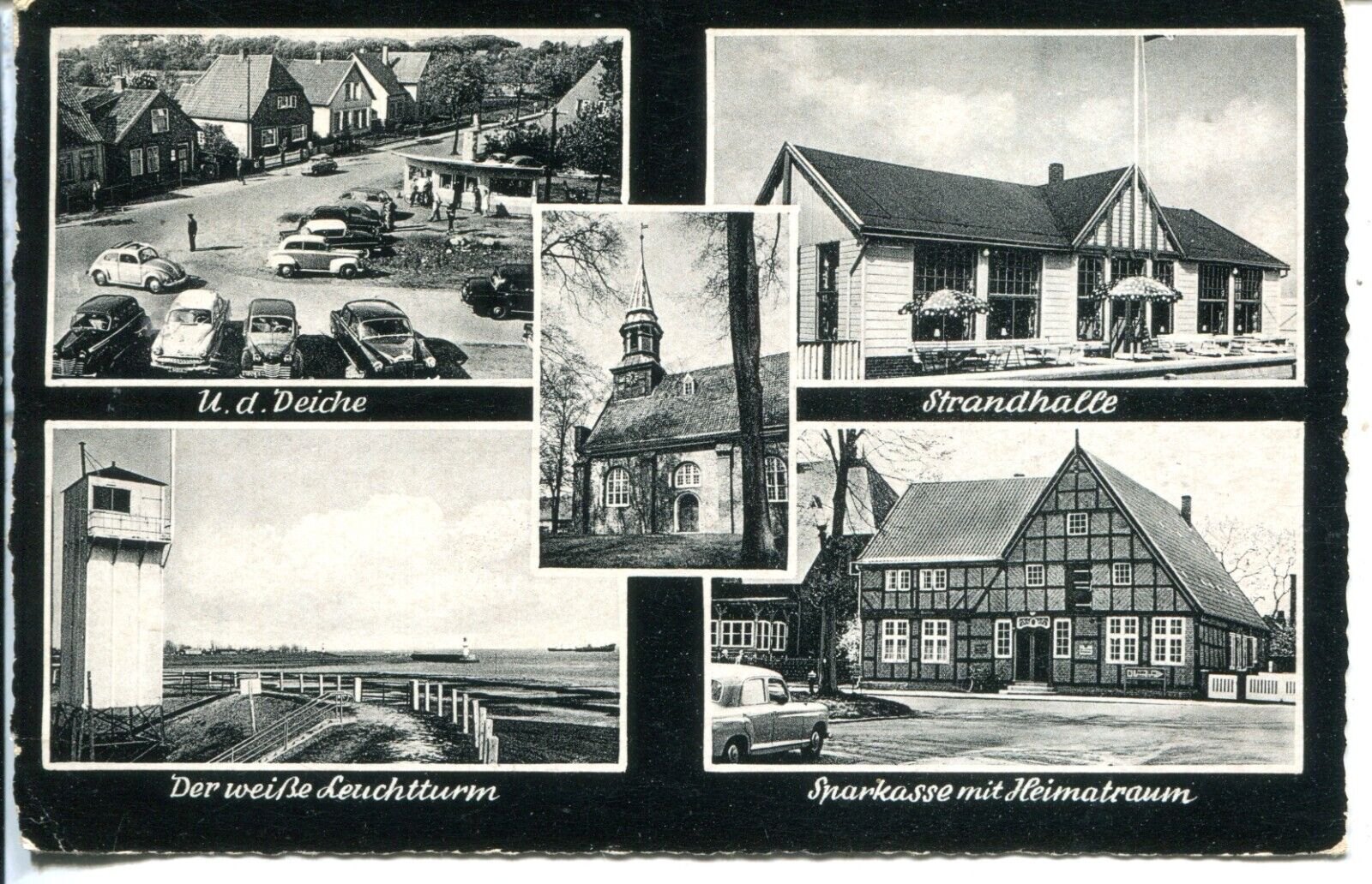 Germany AK Brunsbüttel  Brunsbuttel 25534–25541 1958 cover Foto-Busse postcard