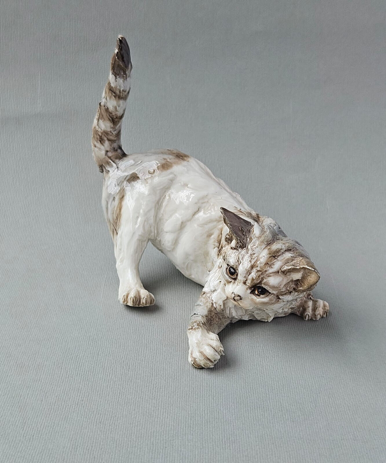 Rare Vintage Giuseppe Tagliariol Tay Italy Porcelain Cat Figurine ~ Bepi Tay