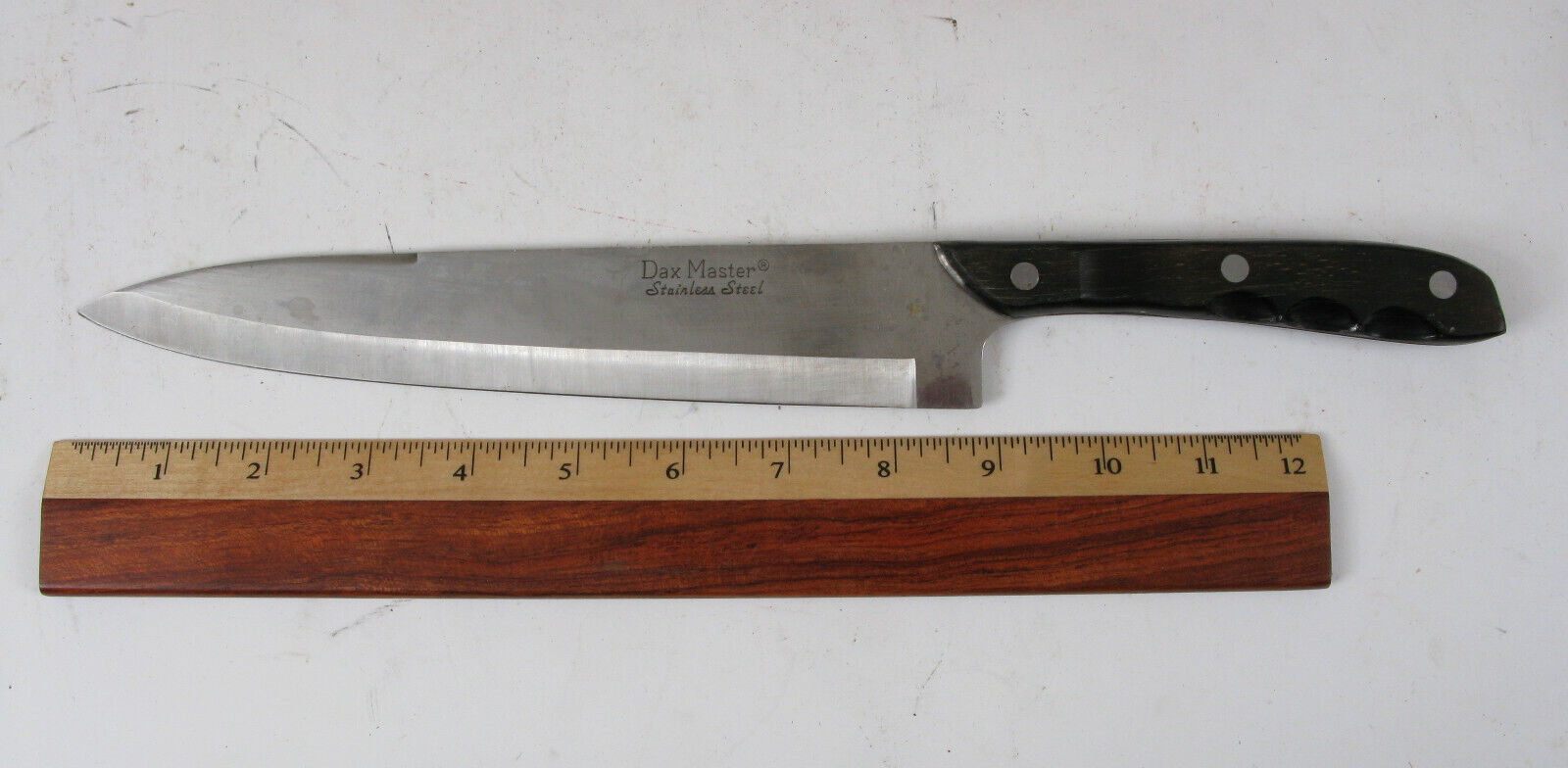 VINTAGE DAX MASTER STAINLESS STEEL CUTLERY BUTCHER CHEF KNIFE NICE 