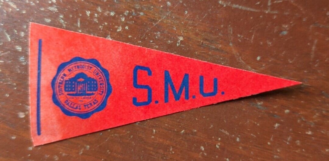 Very RARE Old Vintage Paper Decal Pennant 3.5 x 1.5\