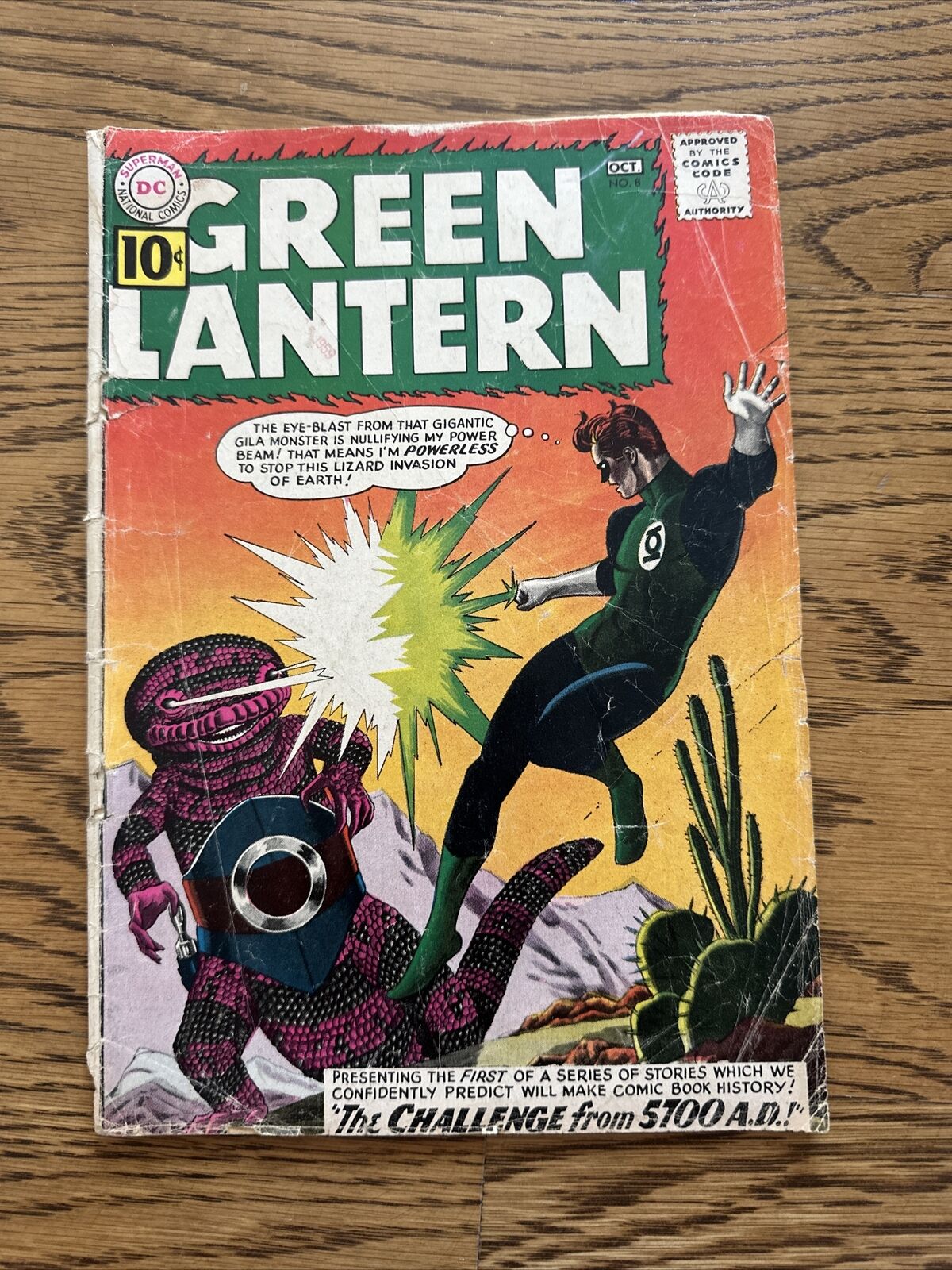 Green Lantern #8 (DC 1961) 1st App 5700 A.D. Pol Manning & Iona Vane GD