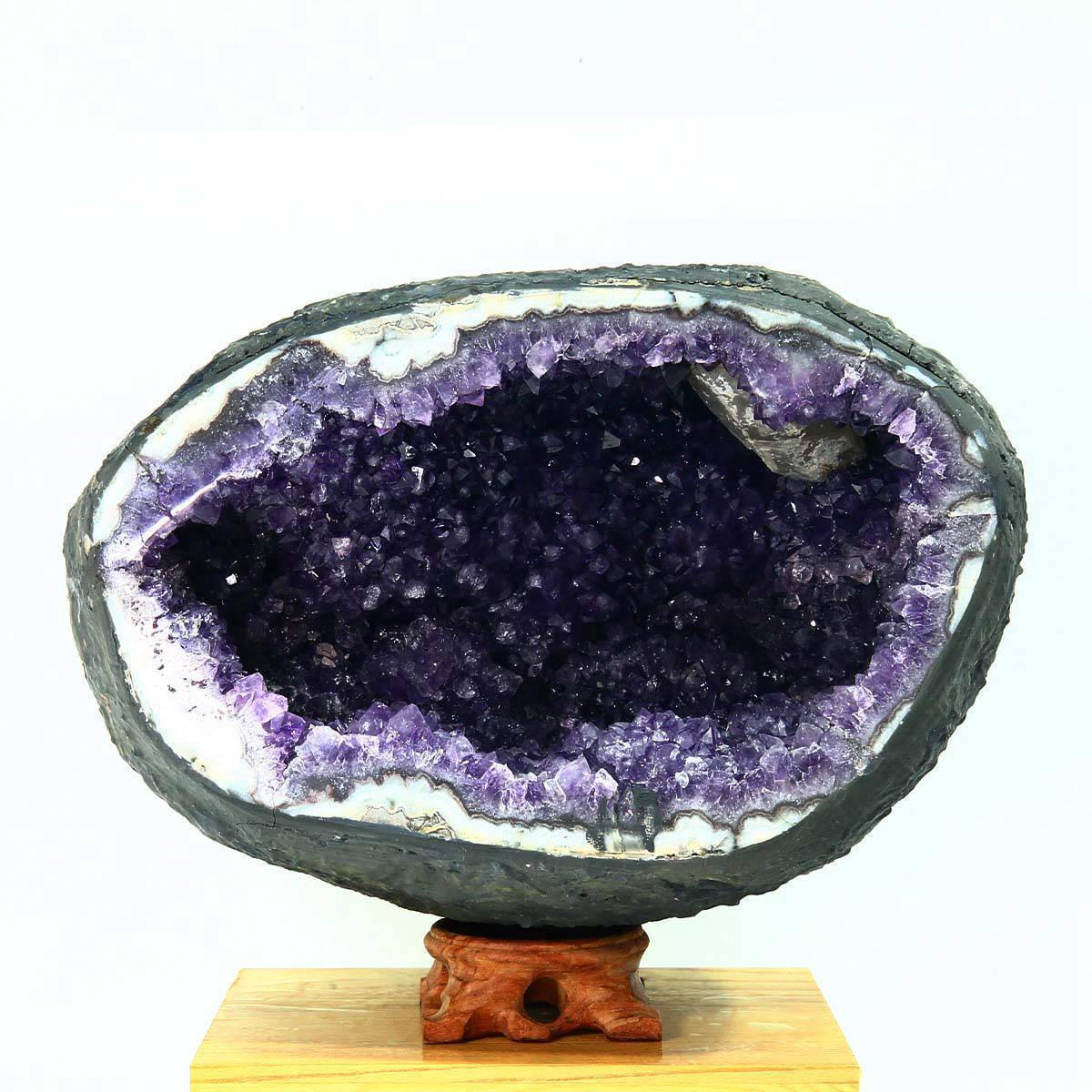 6260g Natural Amethyst Geode Mineral Specimen Crystal Egg Quartz Ball Decoration