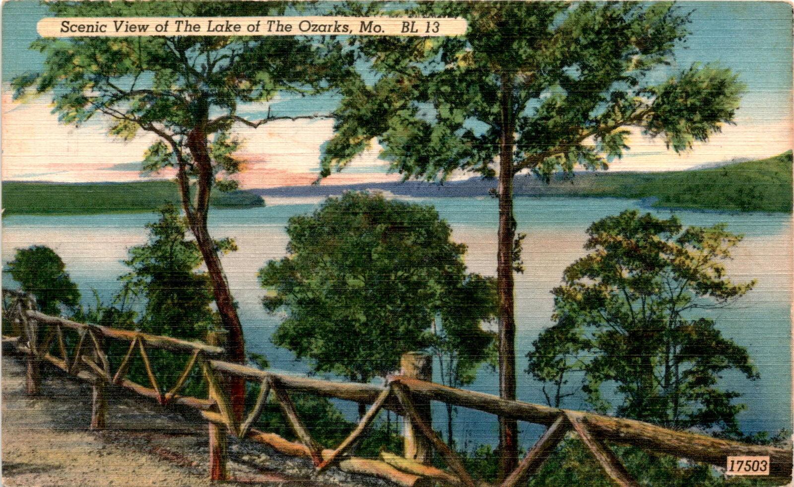 Postcard, Lake of the Ozarks, Missouri, Blair Cedar & Novelty Works, Postcard