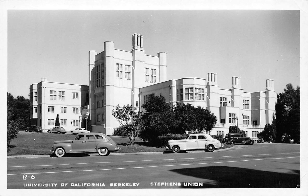 RPPC UC BERKELEY Stephens Union Alameda County c1940s Vintage Photo Postcard