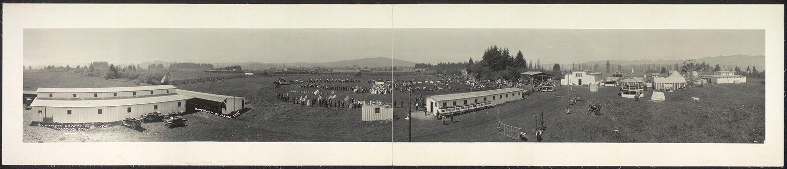 Photo:1915 Panoramic: Tillamook County Fair,1915,Tillamook,Oregon 97141