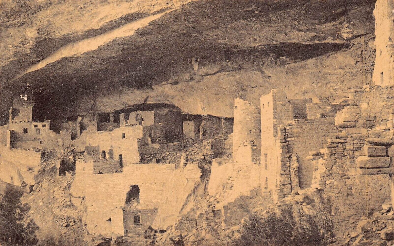 Mesa Verde CO Colorado Cliff Palace Ruins Southwest 1910s UNP Vtg Postcard A52