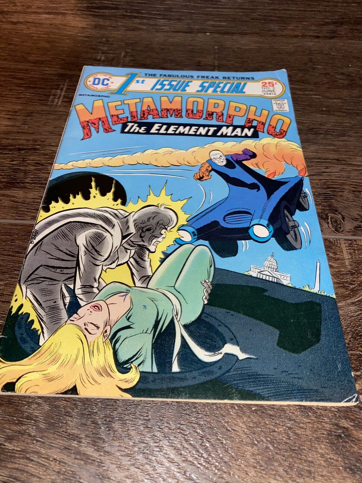 METAMORPHO The Element Man #3 June 1975 Comic Book DC Vintage Bronze Age